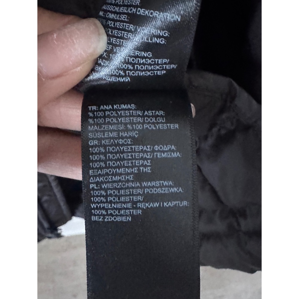 The North Face Womens Thermoball Parka II Black Quilted Hooded Jacket NF0A3XDG L - Picture 2 of 9